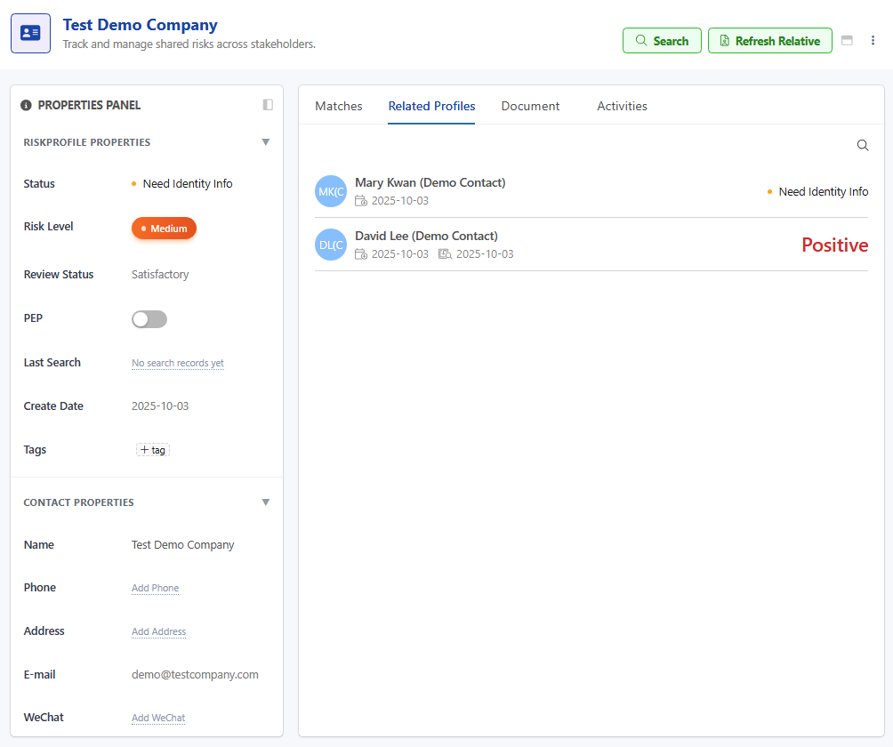Risk & Compliance Management Dashboard