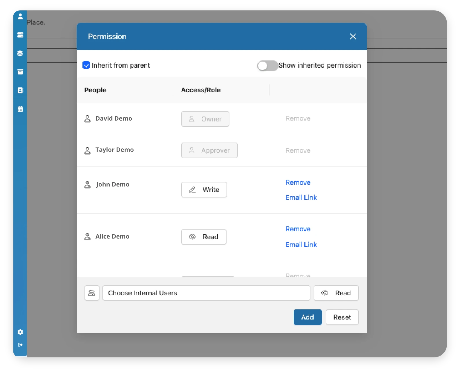 Set precise permissions for sensitive corporate documents and folders
