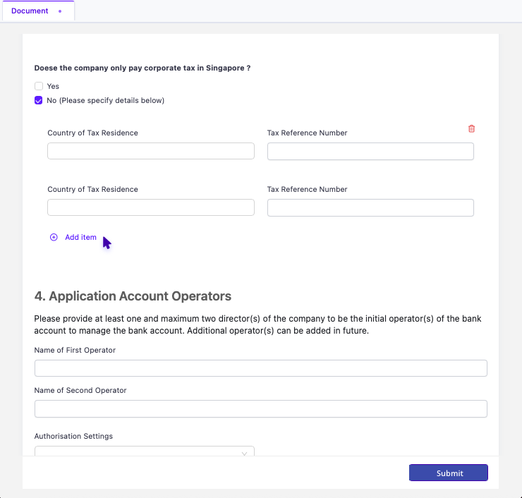 Adding and removing list items